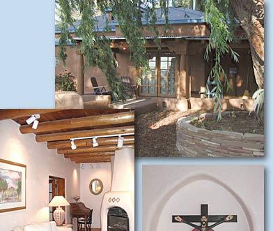 Photo of exterior with willow tree in front